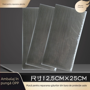 Plasă din oțel inoxidabil pentru sudură la găuri și fisuri ale barei de protecție auto; plasă de reparații din plastic