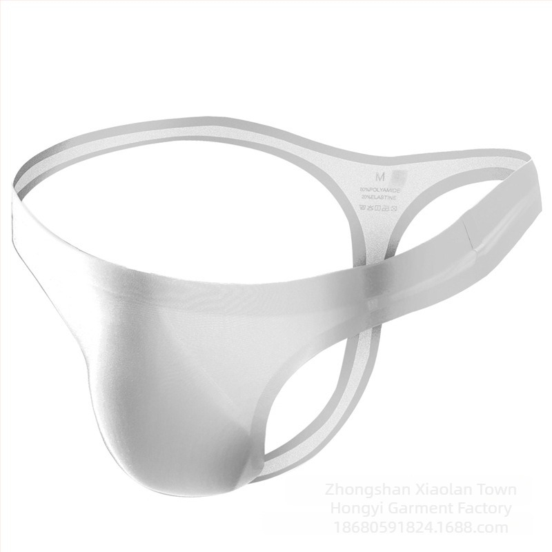 Male Bear tanga pentru bărbați, din ice silk, fără cusături, respirabilă, talie joasă, design dintr-o bucată