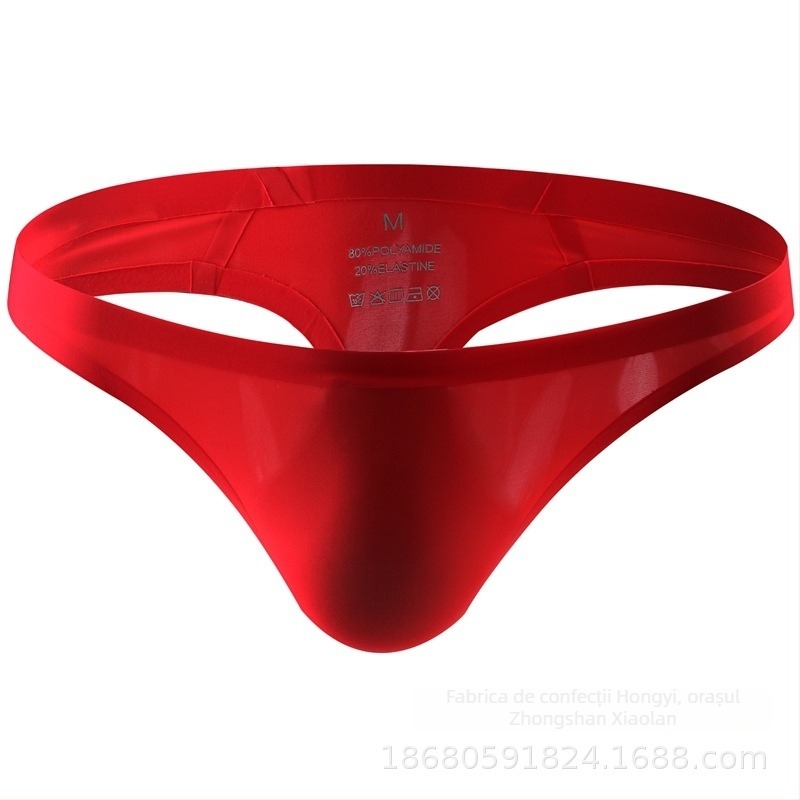 Male Bear tanga pentru bărbați, din ice silk, fără cusături, respirabilă, talie joasă, design dintr-o bucată