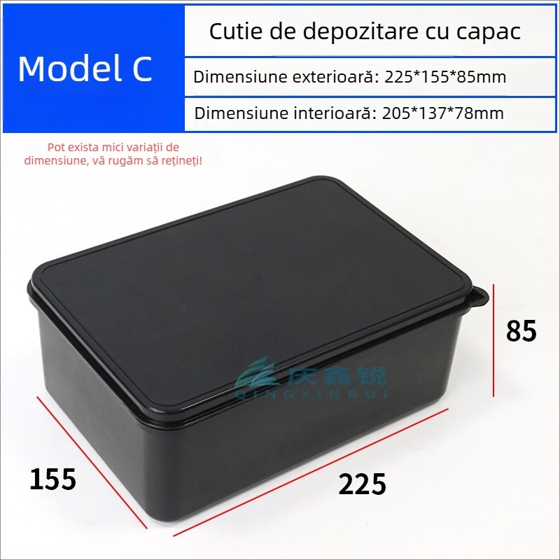 Cutie antistatice pentru piese, cu capac, pentru șuruburi și componente electronice