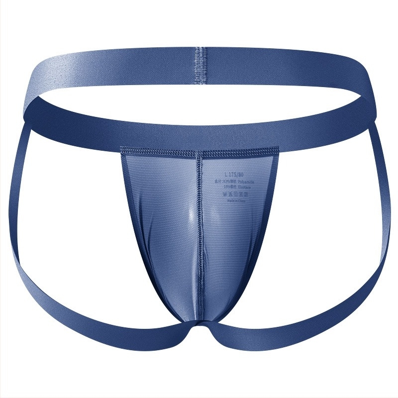 Thong masculin din ice silk, talie joasă, respirabil, uscare rapidă
