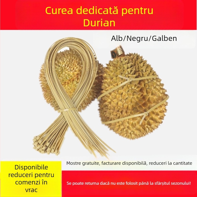 Curele extinse pentru durian, curele de legare rezistente, variante negru, alb și culoare durian