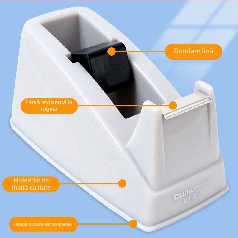 Qixin B3101 Tăietor de bandă și dispenser transparent pentru sigilarea cutiilor