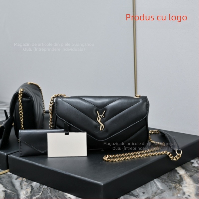 Yangshulin Geantă crossbody din piele de oaie, mică, clasică și versatilă pentru femei