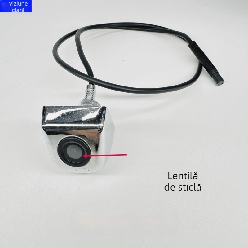 Cameră de mers înapoi universal din metal, montaj cu șurub în stil coreean, CVBS, cameră auto HD cu vedere de noapte, impermeabilă