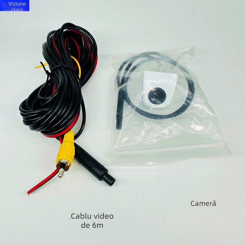 Cameră de mers înapoi universal din metal, montaj cu șurub în stil coreean, CVBS, cameră auto HD cu vedere de noapte, impermeabilă