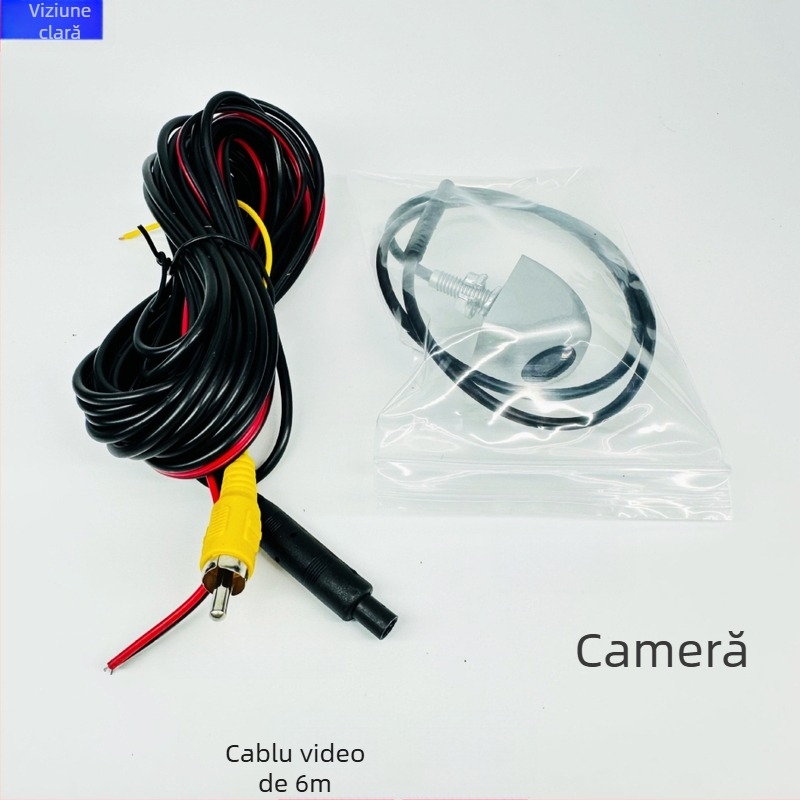 Cameră de mers înapoi universal din metal, montaj cu șurub în stil coreean, CVBS, cameră auto HD cu vedere de noapte, impermeabilă