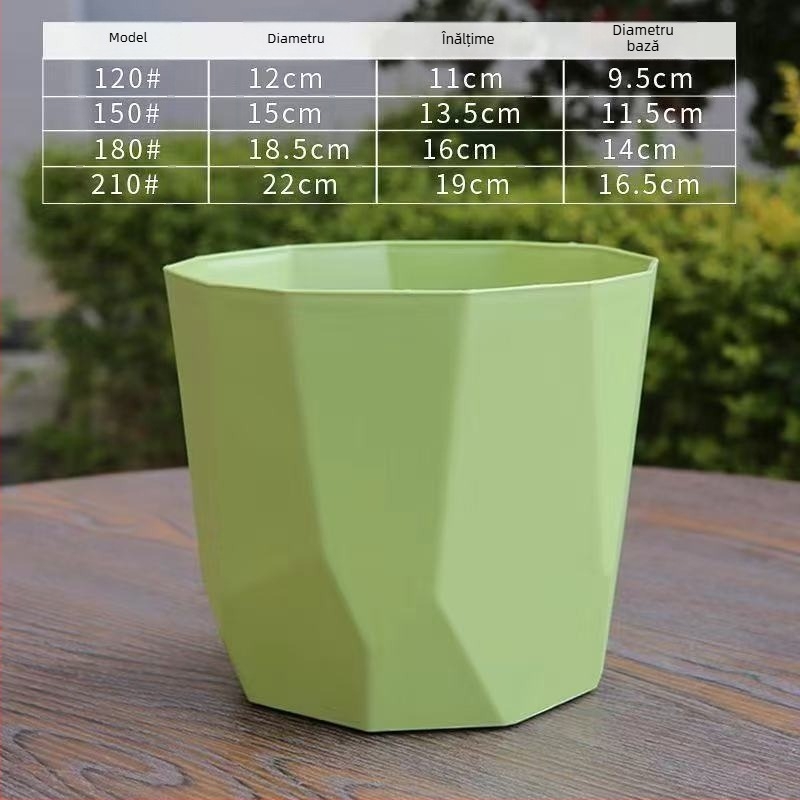 Ghiveci Nordic minimalist pentru uz casnic, imitatie de ceramică, rășină îngroșată și durabilă, potrivit pentru trandafiri și suculente, ghiveci cu controlul rădăcinilor
