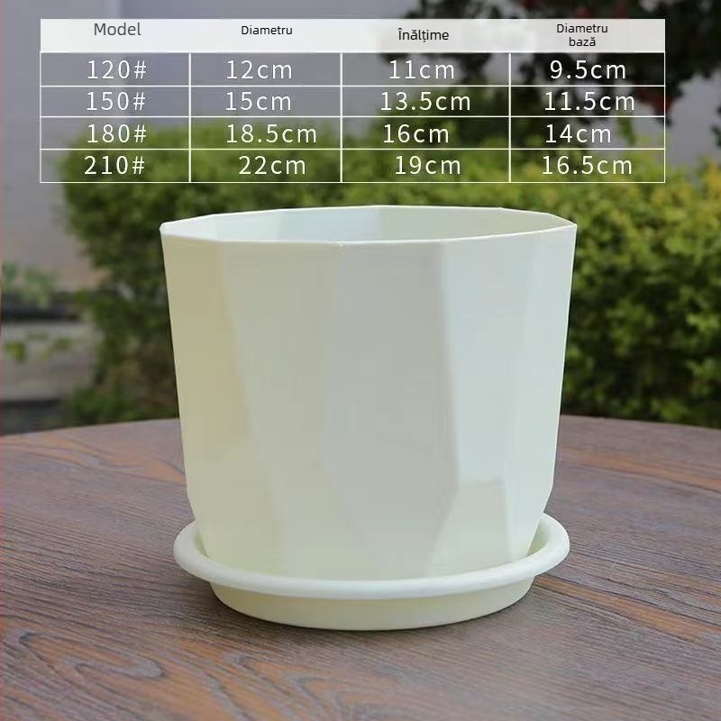 Ghiveci Nordic minimalist pentru uz casnic, imitatie de ceramică, rășină îngroșată și durabilă, potrivit pentru trandafiri și suculente, ghiveci cu controlul rădăcinilor