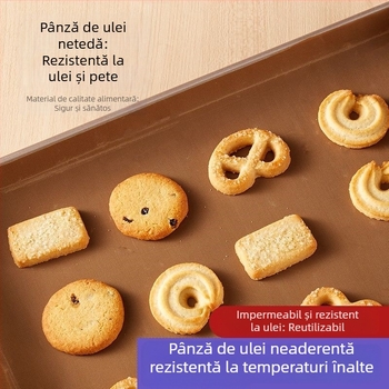 Hârtie de copt antiaderentă, rezistentă la temperaturi înalte, pentru uz casnic, potrivită pentru fructe confiate, rulouri de tort și cuptor