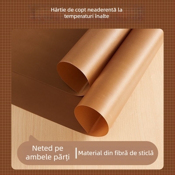 Hârtie de copt antiaderentă, rezistentă la temperaturi înalte, pentru uz casnic, potrivită pentru fructe confiate, rulouri de tort și cuptor