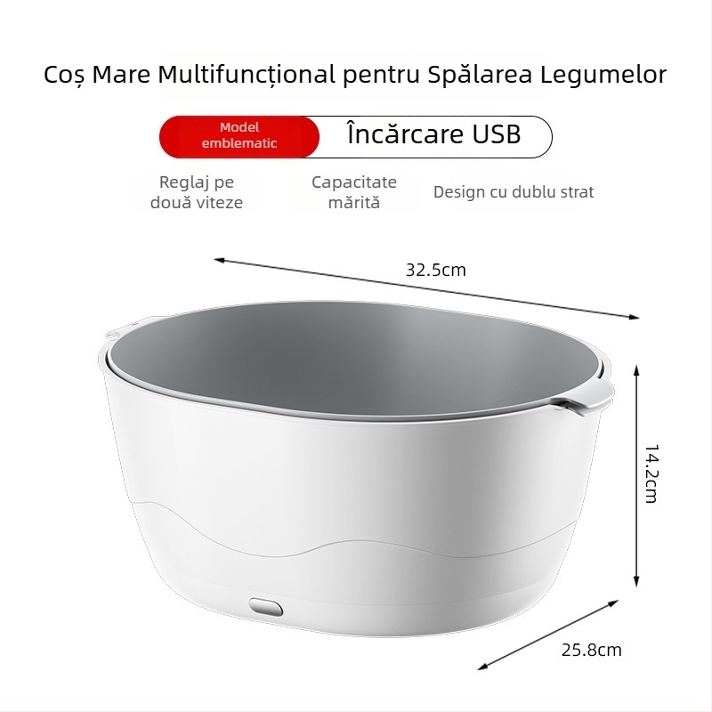 Coș electric pentru spălat legume și fructe