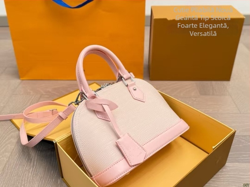 Geantă din piele naturală, în formă de scoică, cu fermoar, pentru umăr sau crossbody, capacitate medie