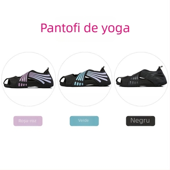Pantofi de yoga pentru femei, talpă moale antiderapantă pentru Pilates, cu șosete de yoga cu degete