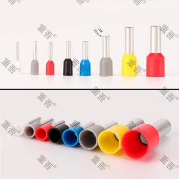 Set VE terminale de tip tub, 1200 buc., în cutie, conectori cu pini, capete de tip tub E