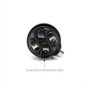 Conector audio cu patru pini pentru boxe de scenă profesionale, pini din cupru