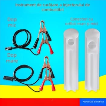 Kit de curățare a injectorului de combustibil pentru reparații auto – 2 piese, instrument din fier