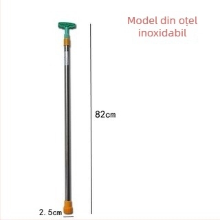 Pistol de spray din oțel inoxidabil cu tijă lungă retractabilă — pulverizator cu injecție pentru grădină, dezinfectare și spălare manuală a mașinii