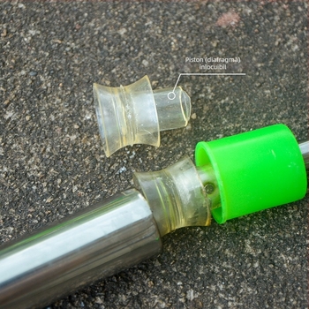 Pistol de spray din oțel inoxidabil cu tijă lungă retractabilă — pulverizator cu injecție pentru grădină, dezinfectare și spălare manuală a mașinii