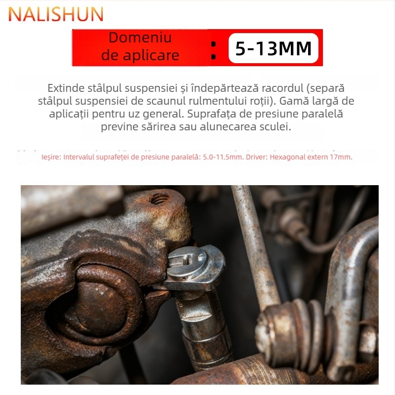 Separator pentru articulația sferică cu gheară pentru suspensie și brațe — unealtă de demontare a șasiului