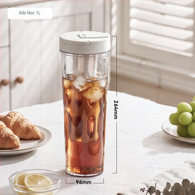 Recipient pentru infuzie rece de cafea 1000 ml – capacitate mare, pentru ceai de fructe, cafea neagră și apă rece; portabil