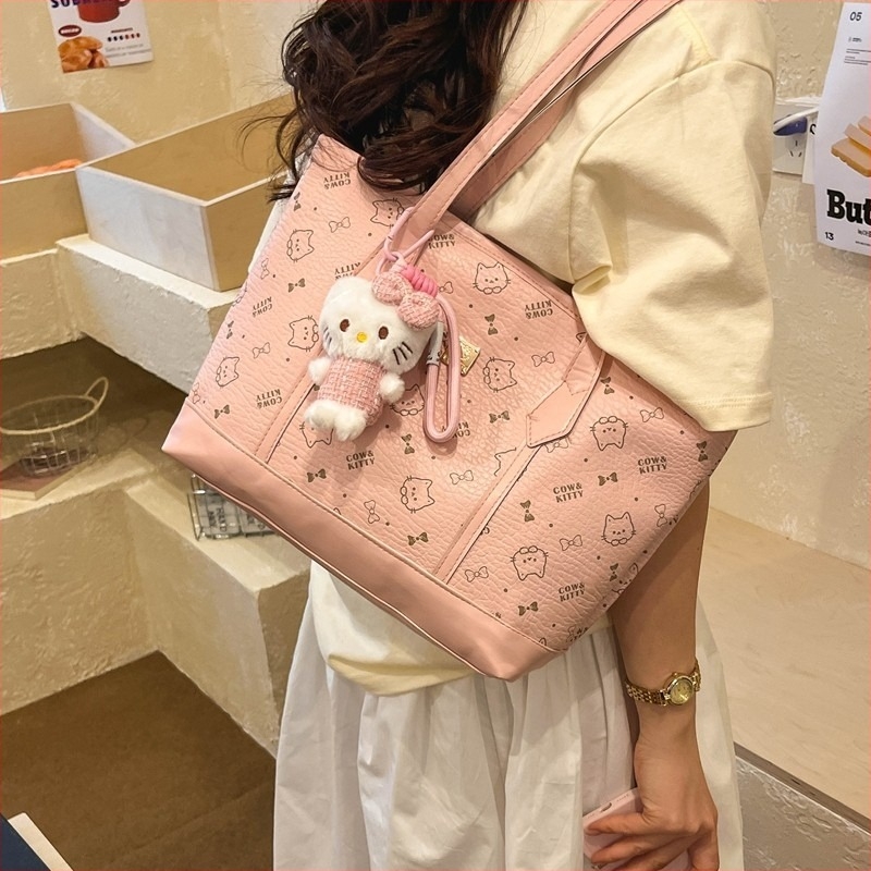 Geantă tote pentru femei din PU, stil retro minimalist, casual chic, primăvara 2026
