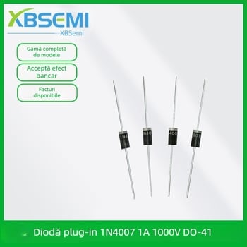 Diodă 1N4007, DO-41, diodă rectificatoare axială, siliciu