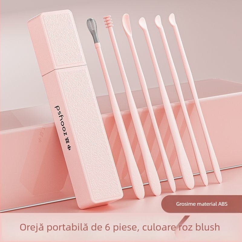 Set Zhongyue cu șase piese pentru îndepărtarea cerumenului, design spiral