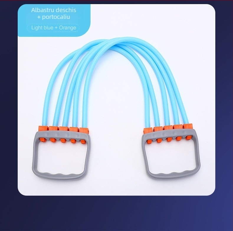 Bandă de rezistență elastică înaltă pentru expansiune toracică, echipament de antrenament pentru mușchii pieptului, fitness acasă, antrenor pentru priză