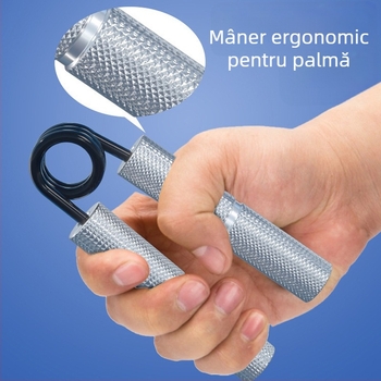 Grip din aliaj de aluminiu tip A, mâner metalic din oțel cu arc, antrenor universal de prindere pentru exerciții, rezistență reglabilă 50-300