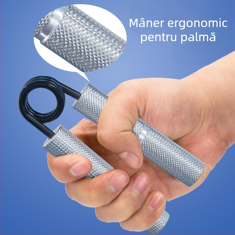 Grip din aliaj de aluminiu tip A, mâner metalic din oțel cu arc, antrenor universal de prindere pentru exerciții, rezistență reglabilă 50-300