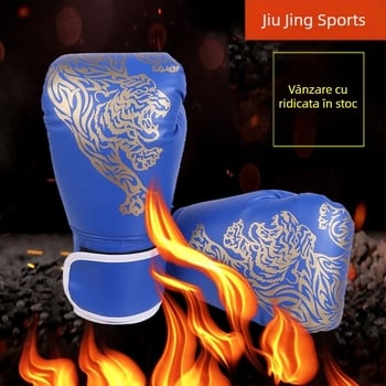 Mănuși de box Muay Thai respirabile pentru adulți și copii, mănuși de antrenament PU, modelul QJ-1