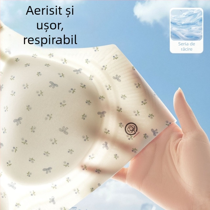 Sutien cu susținere moale, anti-sagging, fără armături, confortabil, cu efect de ridicare, adună țesutul mamar lateral și face ca sânii mici să pară mai mari — lenjerie feminină