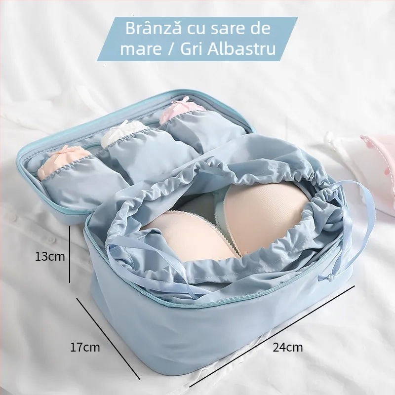 Geantă portabilă pentru sutiene — organizator de călătorie multifuncțional, capacitate mare, aspect premium