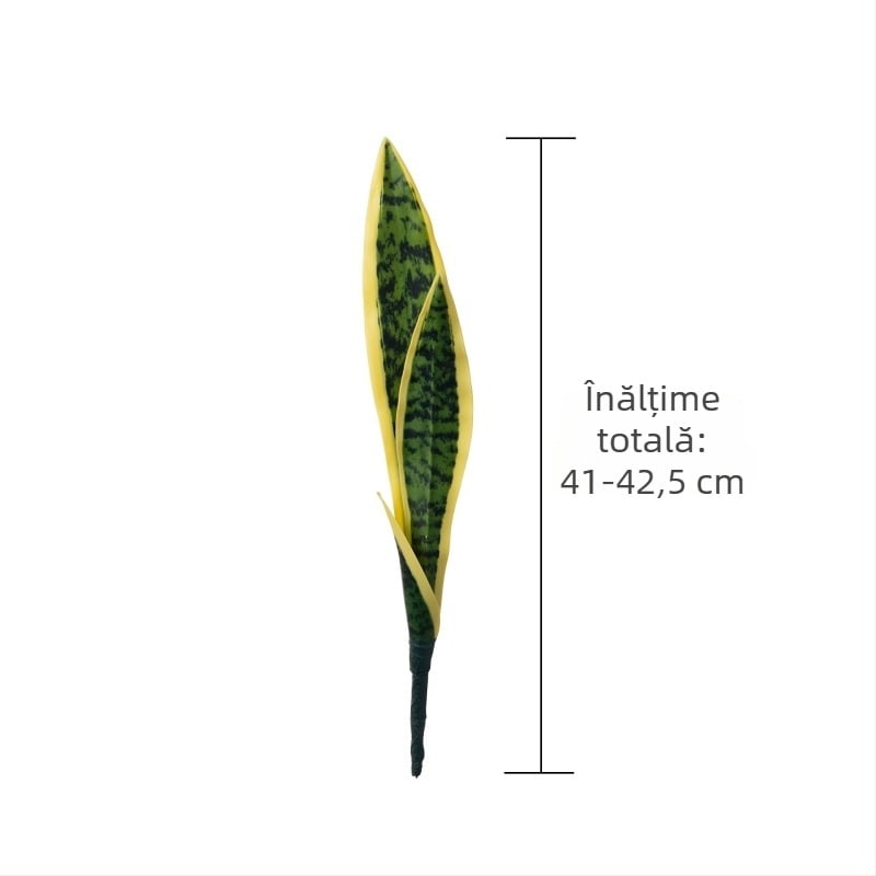 Ramuri artificiale de Sansevieria pentru decor de nuntă și casă – tije PVC verzi pentru decorațiuni
