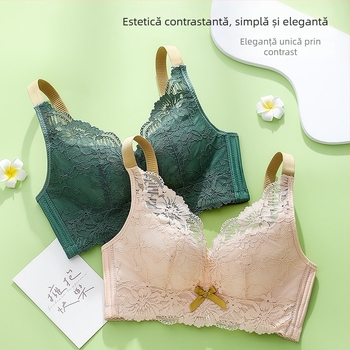 Sutien din dantelă fără sârmă pentru sâni mici, reglabil, modelator, lenjerie 9228