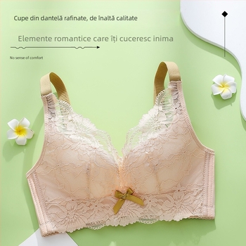 Sutien din dantelă fără sârmă pentru sâni mici, reglabil, modelator, lenjerie 9228
