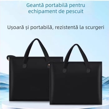 Geantă impermeabilă pentru echipament de pescuit, cu mâner, geantă pliabilă de depozitare pentru accesorii de pescuit