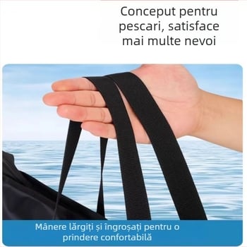 Geantă impermeabilă pentru echipament de pescuit, cu mâner, geantă pliabilă de depozitare pentru accesorii de pescuit