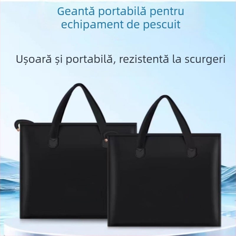 Geantă impermeabilă pentru echipament de pescuit, cu mâner, geantă pliabilă de depozitare pentru accesorii de pescuit