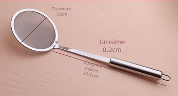 Lingură de filtrare a uleiului din oțel inoxidabil 304, filtru ultrafin, pentru oală fierbinte și bucătărie
