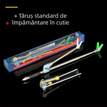 Suport retractabil pentru undițe din oțel inoxidabil, 2,1 m – suport tip turn pentru pescuit, utilizare duală