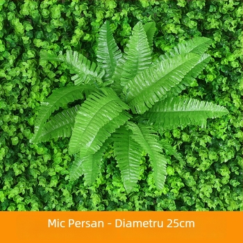 Frunze de mătase pentru perete, plantă artificială în stil persan, înălțime 10–30 cm