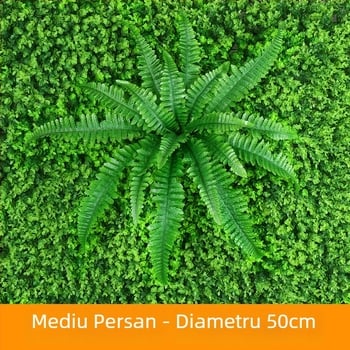 Frunze de mătase pentru perete, plantă artificială în stil persan, înălțime 10–30 cm