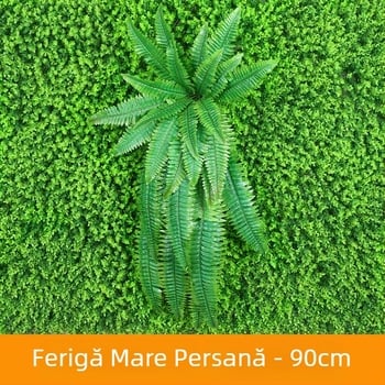 Frunze de mătase pentru perete, plantă artificială în stil persan, înălțime 10–30 cm