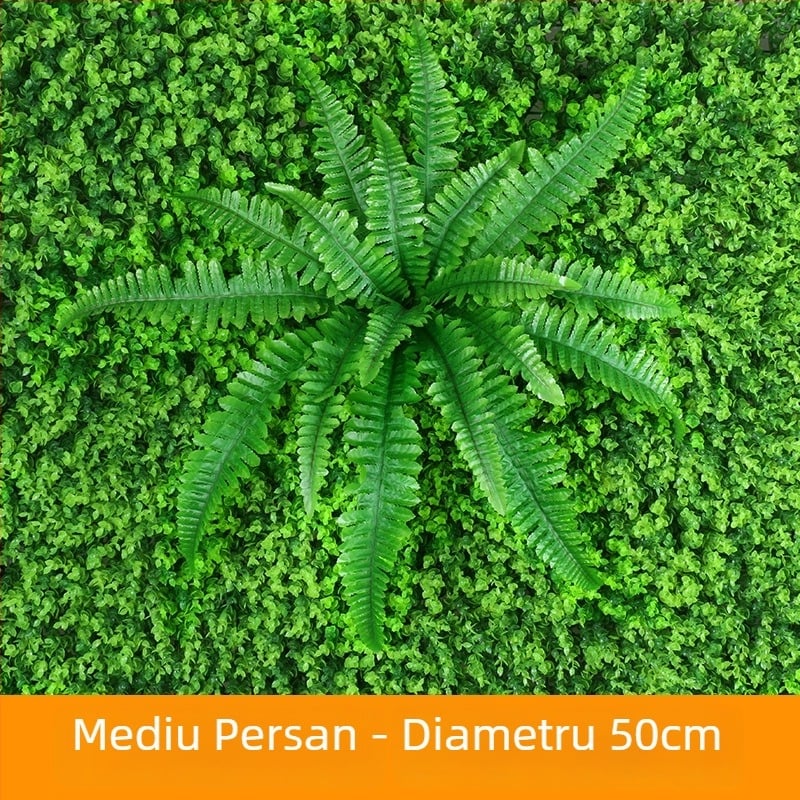 Frunze de mătase pentru perete, plantă artificială în stil persan, înălțime 10–30 cm