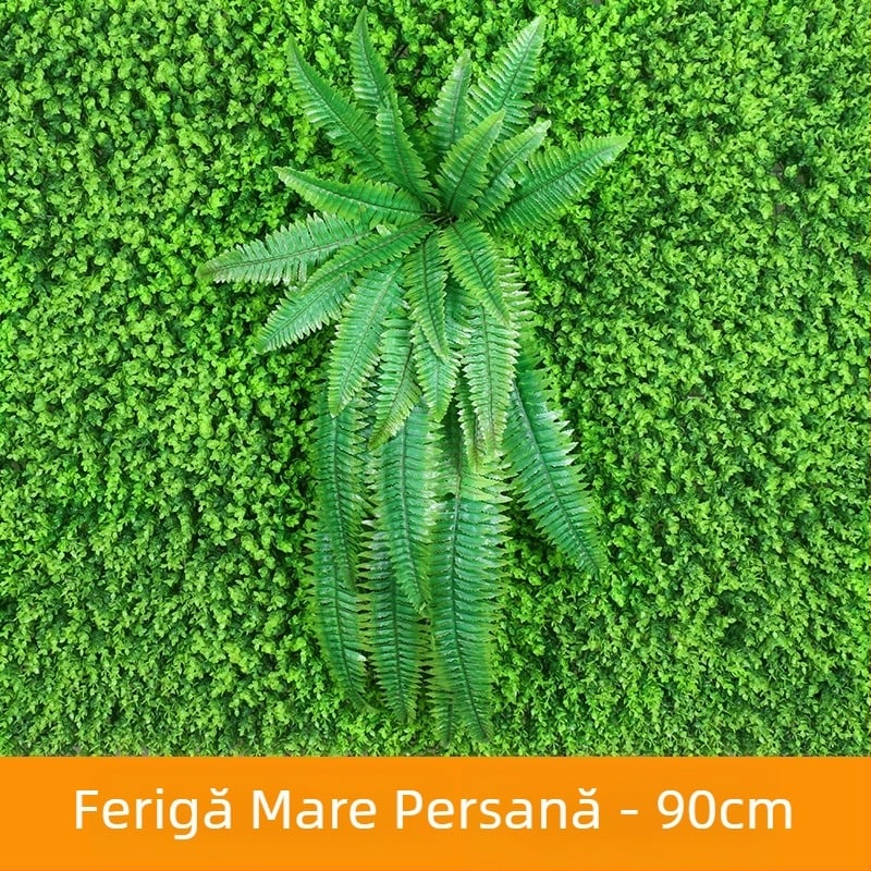Frunze de mătase pentru perete, plantă artificială în stil persan, înălțime 10–30 cm