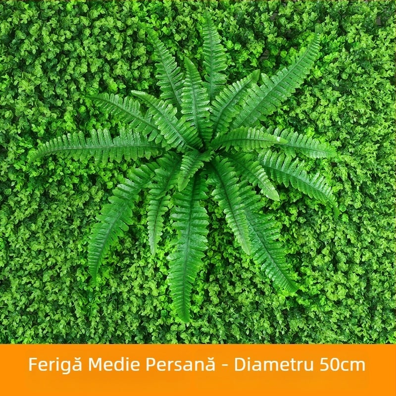 Frunze de mătase pentru perete, plantă artificială în stil persan, înălțime 10–30 cm