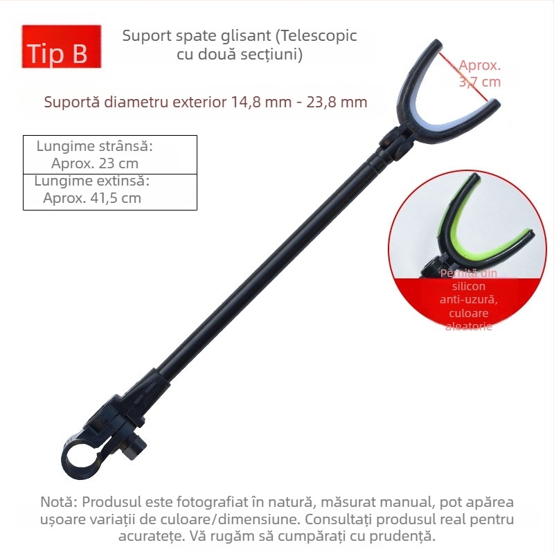 Suport pentru undiță cu carcasă, montat în spate – accesoriu metalic