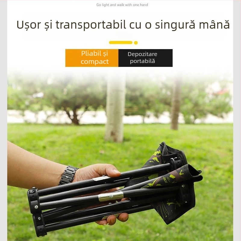 Scaun pliat de exterior, taburet mic pentru camping, pescuit și schițe pe plajă